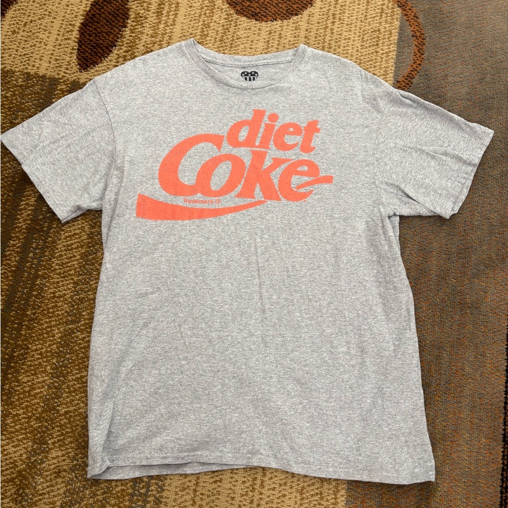 Junk food Gray Diet Coke Graphic T-Shirt